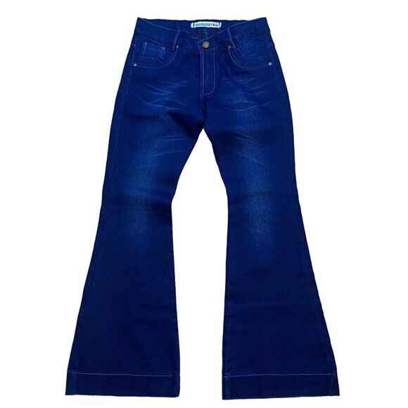 Y2K Diesel Industry Dark‎ Wash Denim Jeans W31 L34 Flared Legs